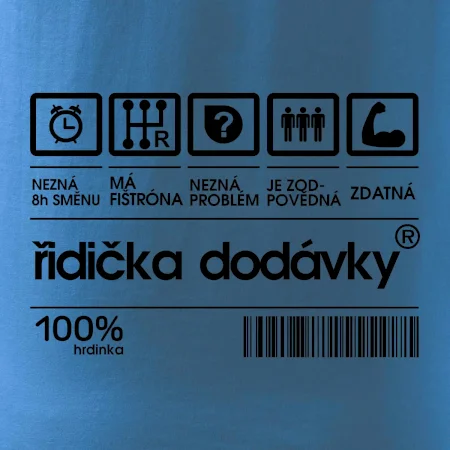 Čárový kód - řidička dodávky