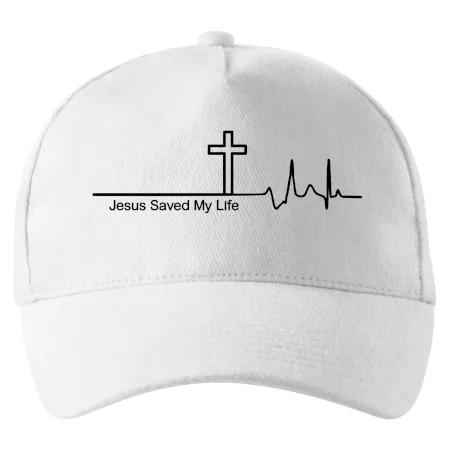 Jesus Saved My Life kříž ekg