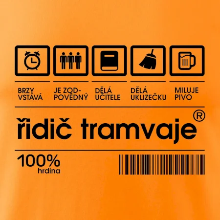 Čárový kód Řidič tramvaje