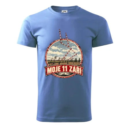 Liblice B bortící se věže moje 11 září retro odznak