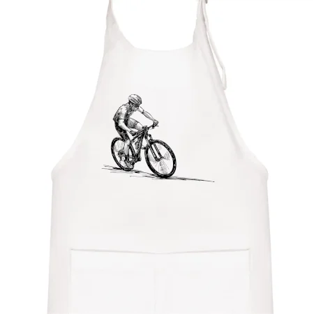 MTB kreslený cyklista