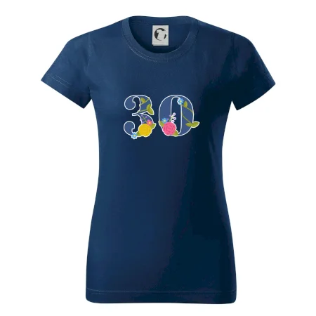 Květinové číslo kreslené - 30