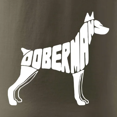 Dobrmans - nápis v tělě