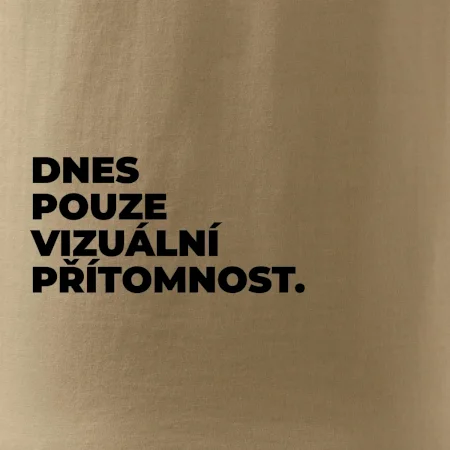 DNES POUZE VIZUÁLNÍ PŘÍTOMNOST.