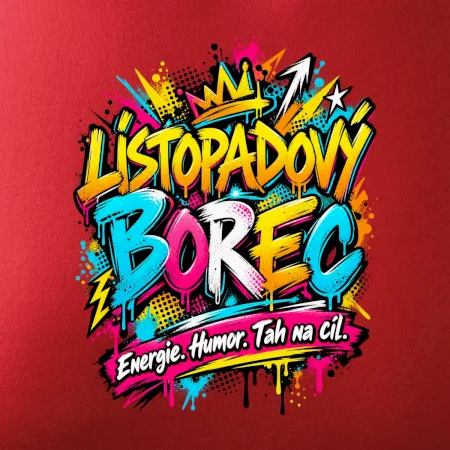 Listopadový borec barevné graffiti a energie