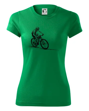 MTB kreslený cyklista