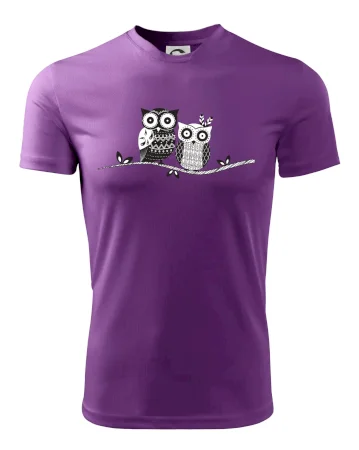 Dvě sovy abstraktní