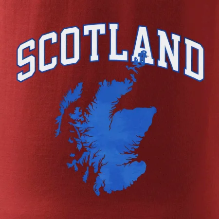 Scotland nápis s mapou