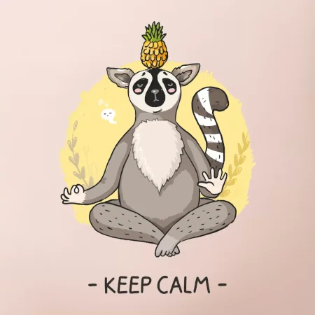 Yoga - keep calm kreslený