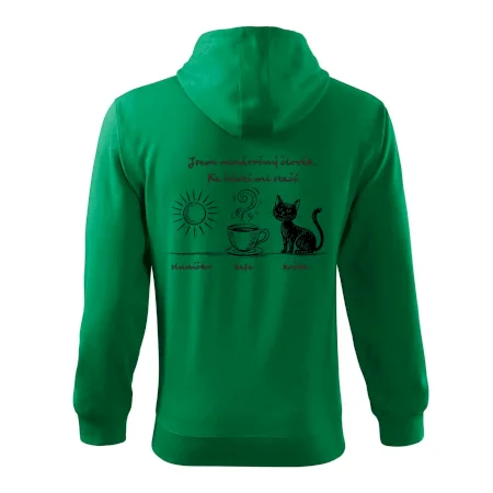 Jsem nenáročný člověk. Ke štěstí mi stačí sluníčko kafe kočka