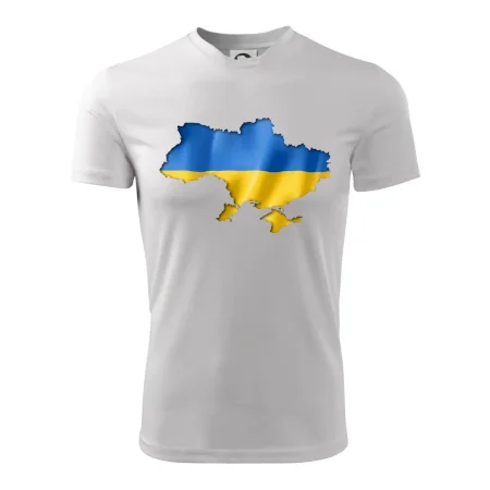 Ukrajina vlajka mapa