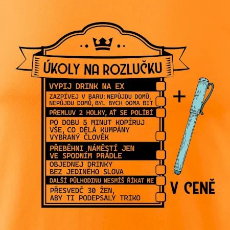 Vintage nápis Triko na rozlučku s úkoly pro ženicha