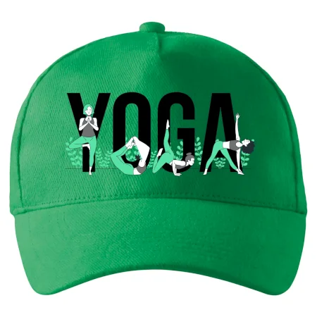Yoga nápis barevný