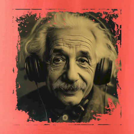 Albert se sluchátky