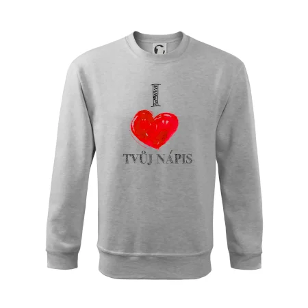 I love malované srdce - vlastní nápis