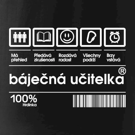 Čárový kód  - Báječná učitelka