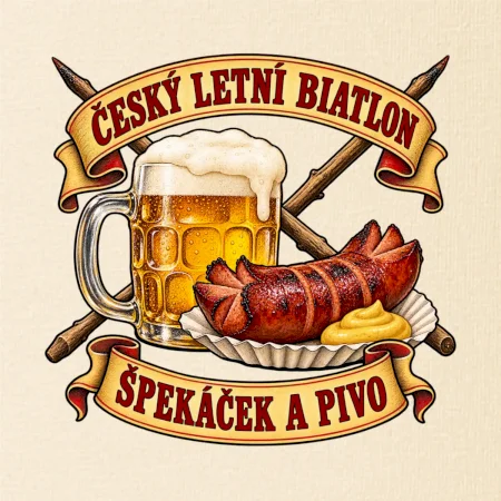 Český letní biatlon špekáček a pivo