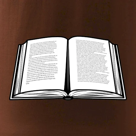 Kniha černobílá otevřená s textem