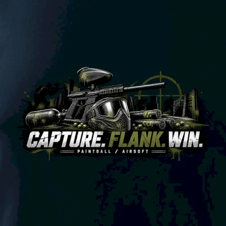 Taktika capture flank win paintball