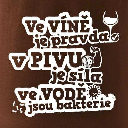 Ve víně je pravda, v pivu síla, ve vodě bakterie
