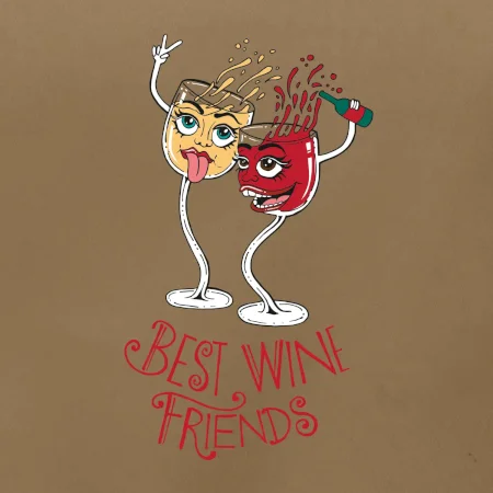 Best wine friends dancing (Pecka design)