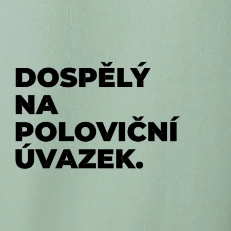DOSPĚLÝ NA POLOVIČNÍ ÚVAZEK.