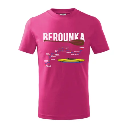 Mapa řeky Berounky