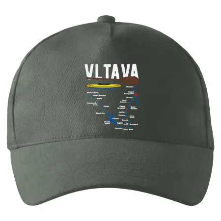 Mapa řeky Vltavy