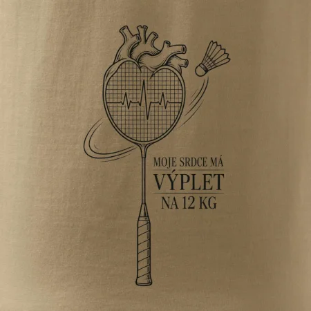 Badminton srdce s výpletem
