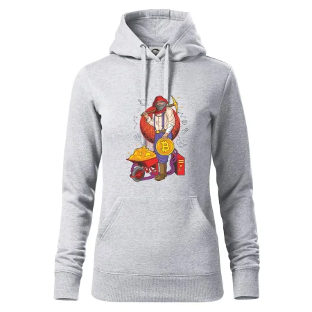 Horník těží bitcoiny