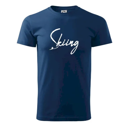Skiing nápis lyžař