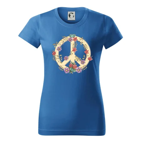 Peace symbol pískový