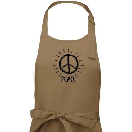 Peace symbol černobílý