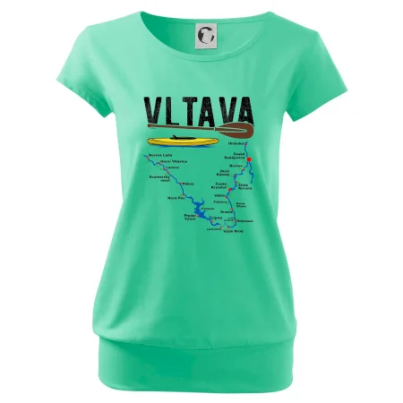 Mapa řeky Vltavy