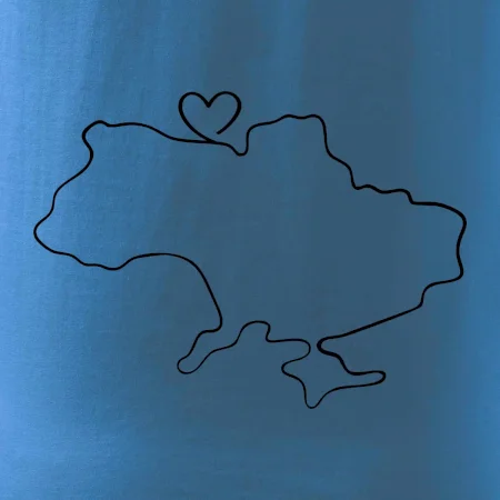 Mapa Ukrajiny - srdce