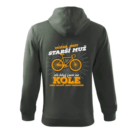 Starší muž - cyklista silniční kolo