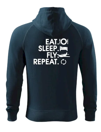 Eat sleep fly repeat