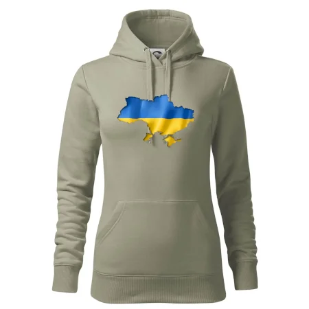 Ukrajina vlajka mapa