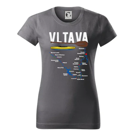 Mapa řeky Vltavy