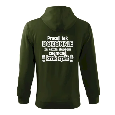 Pracuji dokonale krok zpět