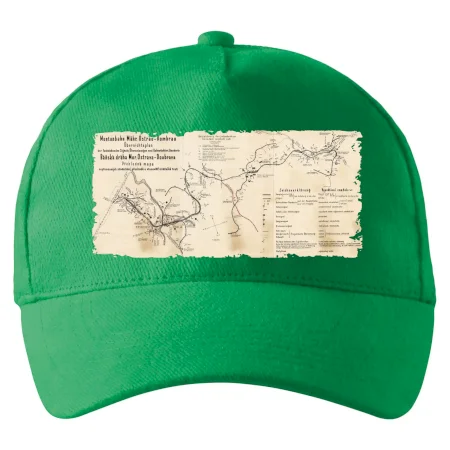 Mapa Báňské dráhy z Moravské Ostravy do Doubravy