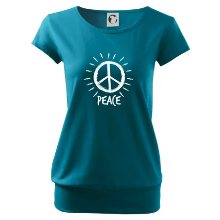 Peace symbol černobílý