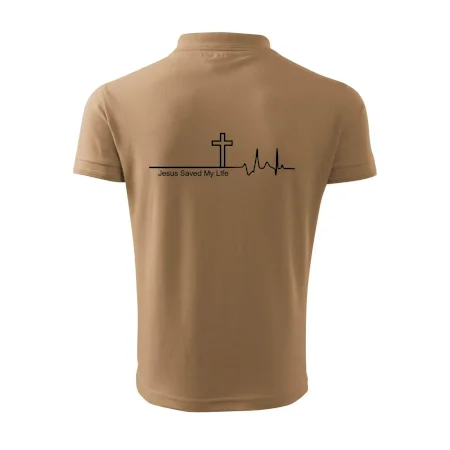 Jesus Saved My Life kříž ekg