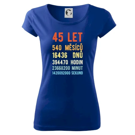 Narozeniny 45 přepočet času