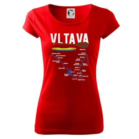 Mapa řeky Vltavy
