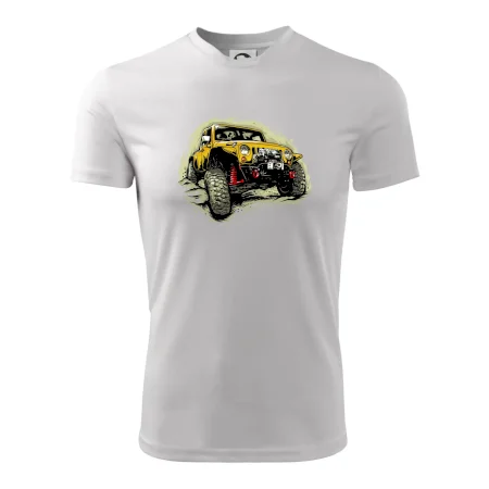 Žlutý offroad s navijákem