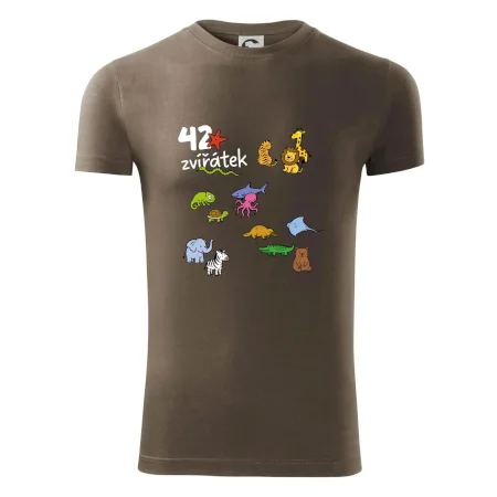 Tričko + 42 nažehlovacích zvířátek
