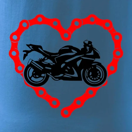 Moto srdce řetěz - silniční