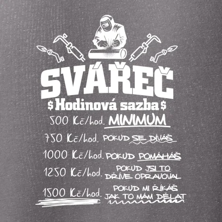Svářeč - hodinová sazba