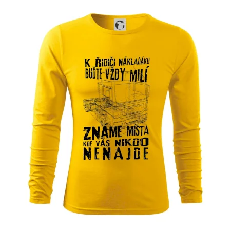 K řidiči náklaďáku buďte vždy milý